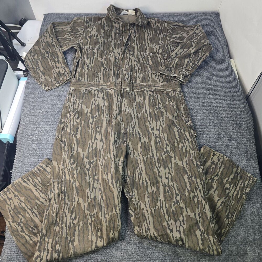 Key Imperial Mossy Oak Bottomland Hunting Coveralls Medium 40 Reg Vintage USA